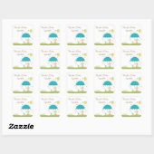 Étiquette de faveur de Baby Sprinkle Shower (Feuille)