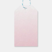 Étiquette de faveur de brunch de mariage en rose d (Dos)