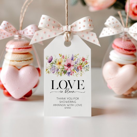 Étiquette de faveur de cadeau de douche de mariage