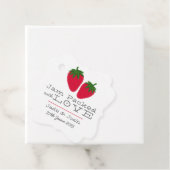 Étiquette de faveur de confiture de fraise illustr (En situation)