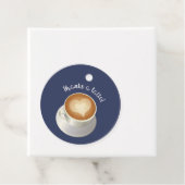 Étiquette de faveur de douche au café (En situation)