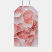 Étiquette de faveur de douche de mariage à pétale  (Dos)