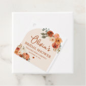 Étiquette de faveur de douche de mariage bohème de (En situation)