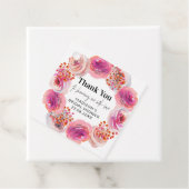 Étiquette de faveur de douche de mariage floral Pé (En situation)
