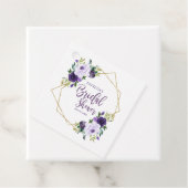 Étiquette de faveur de douche de mariage géométriq (En situation)