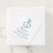 Étiquette de faveur de douche de mariage nautique (En situation)