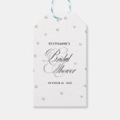 Étiquette de faveur de douche de mariage Perle de (Devant)