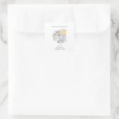 Étiquette de faveur de douche de mariée Verres à C (Sac)