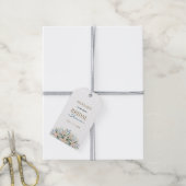 Étiquette de faveur de douche nuptiale de fleur sa (Avec de la ficelle)