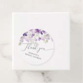 Étiquette de faveur de douche nuptiale fleurs sauv (En situation)