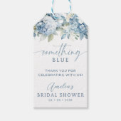 Étiquette de faveur de douche nuptiale Hydrangea B (Devant)