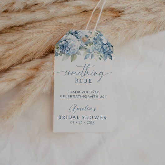 Étiquette de faveur de douche nuptiale Hydrangea B