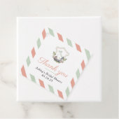 Étiquette de faveur de fête au blason italien (En situation)