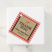 Étiquette de faveur de fête de BBQ de pique-nique (En situation)