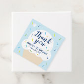 Étiquette de faveur de fête garçon glace (En situation)