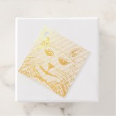 Étiquette de faveur de feuille (Avec boite)