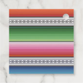 Étiquette de faveur de Fiesta mexicaine (Dos)