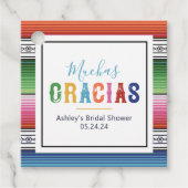 Étiquette de faveur de Fiesta mexicaine (Devant)