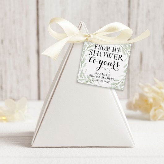 étiquette de faveur de la douche nuptiale, De ma d