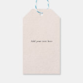 Étiquette de faveur de mariage à monogramme rose b (Dos)