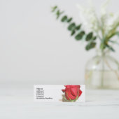 Étiquette de faveur de mariage de photo de rose (Debout devant)