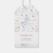 Étiquette de Faveur de Mariage Fleur Sauvage (Dos)