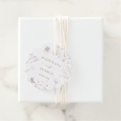 étiquette de faveur de mariage fleur sauvage délic (En situation)