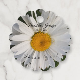 Étiquette de faveur de mariage florale