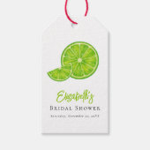 Étiquette de faveur de mariage Lime Green Main Squ (Devant)