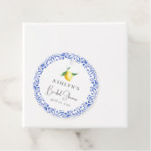 Étiquette de faveur de mariage méditerranéen au ci (En situation)