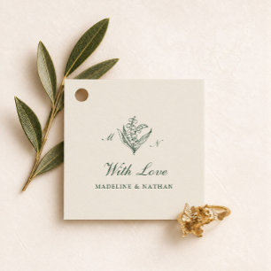 Étiquette de faveur de mariage Muguet