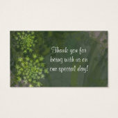 Étiquette de faveur de mariage Queen Anne's Lace (Dos)