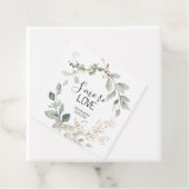 Étiquette de faveur de mariage vert forêt S'more d (En situation)