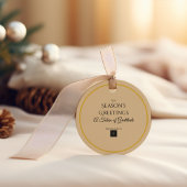 Étiquette de faveur de Noël Luxe | Moderne