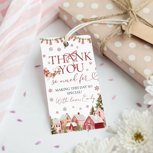 Étiquette de faveur de Noël ONEderful