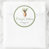 Étiquette de faveur de Noël rustique bohème tendan (Sac)