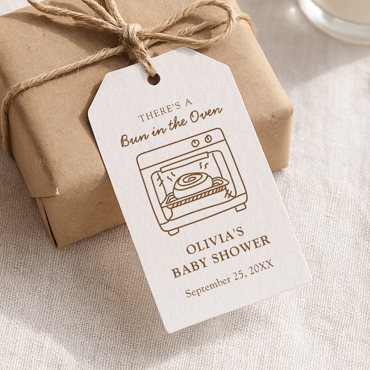 Étiquette de faveur de petit pain au four