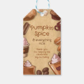 Étiquette de faveur de Pumpkin Spice Git Tag (Devant)