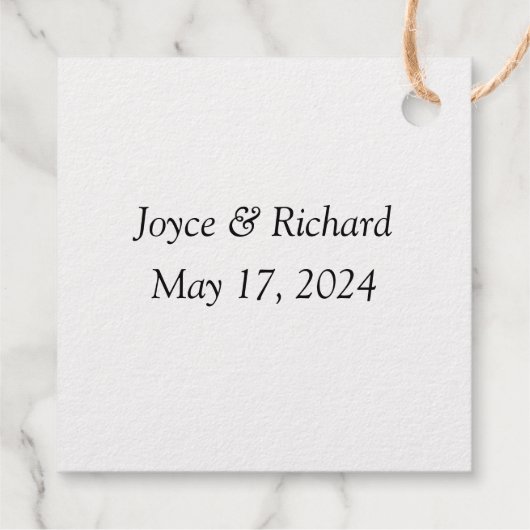 Étiquette de faveur de rayure d'animal de feuille  (Dos)