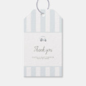 Étiquette de faveur de rectangle de chariot de gol (Devant)