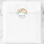 Étiquette de faveur de salle de bain de mariage à (Sac)