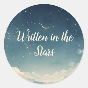Étiquette de faveur de shower de bébé Constellatio