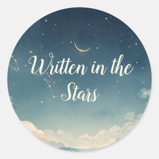 Étiquette de faveur de shower de bébé Constellatio (Devant)