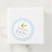 Étiquette de faveur de shower de mariage au citron (En situation)