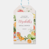 Étiquette de faveur de shower de mariage Citrus Tr (Devant)