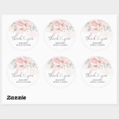 étiquette de faveur de shower de mariage roses blu (Feuille)