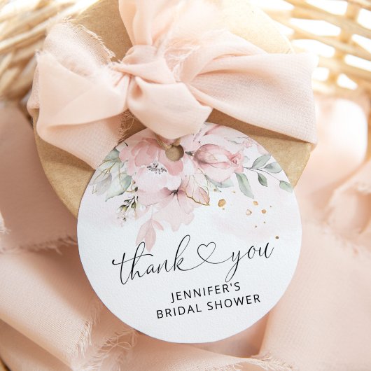 étiquette de faveur de shower de mariage roses rou