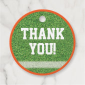 Étiquette de faveur de thème de football (Devant)