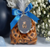 Étiquette de faveur de thème d'ours chic élégant f