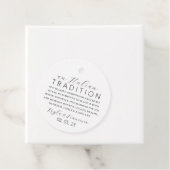 Étiquette de faveur de tradition de mariage aux am (En situation)